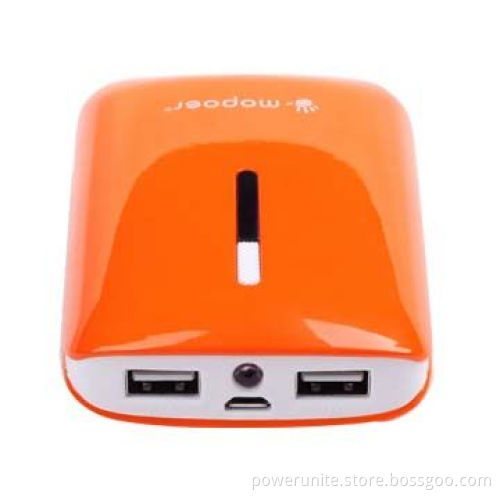 Dual USB Port Mobile Power Bank with LED Torch, 8,400mAh Capacity